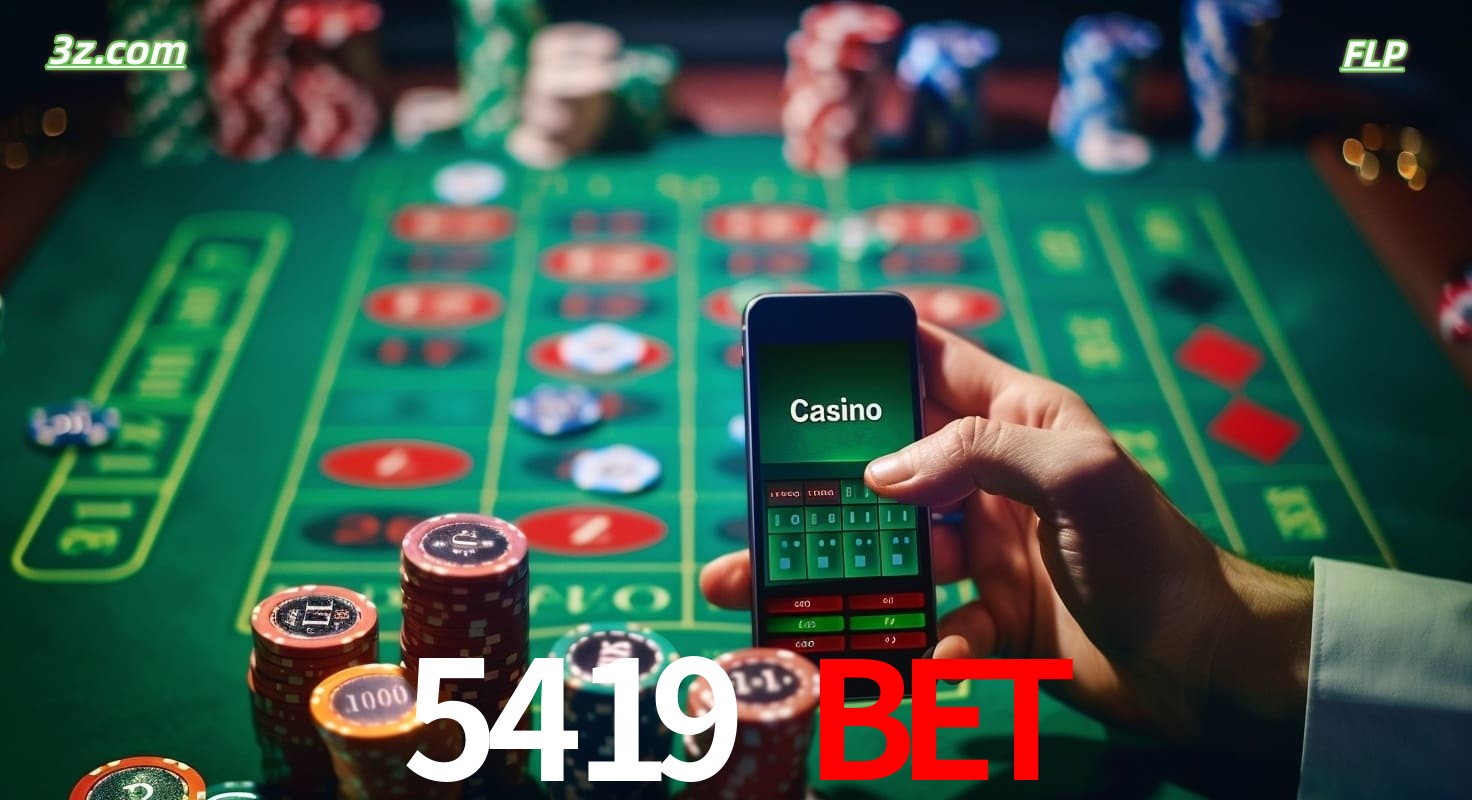 Cassino online móvel 5419 bet com apostas em roleta e fichas de pôquer