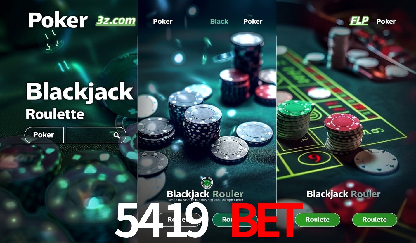 Cassino online 5419 bet com Poker, Blackjack e Roleta ao vivo para jogadores do Brasil