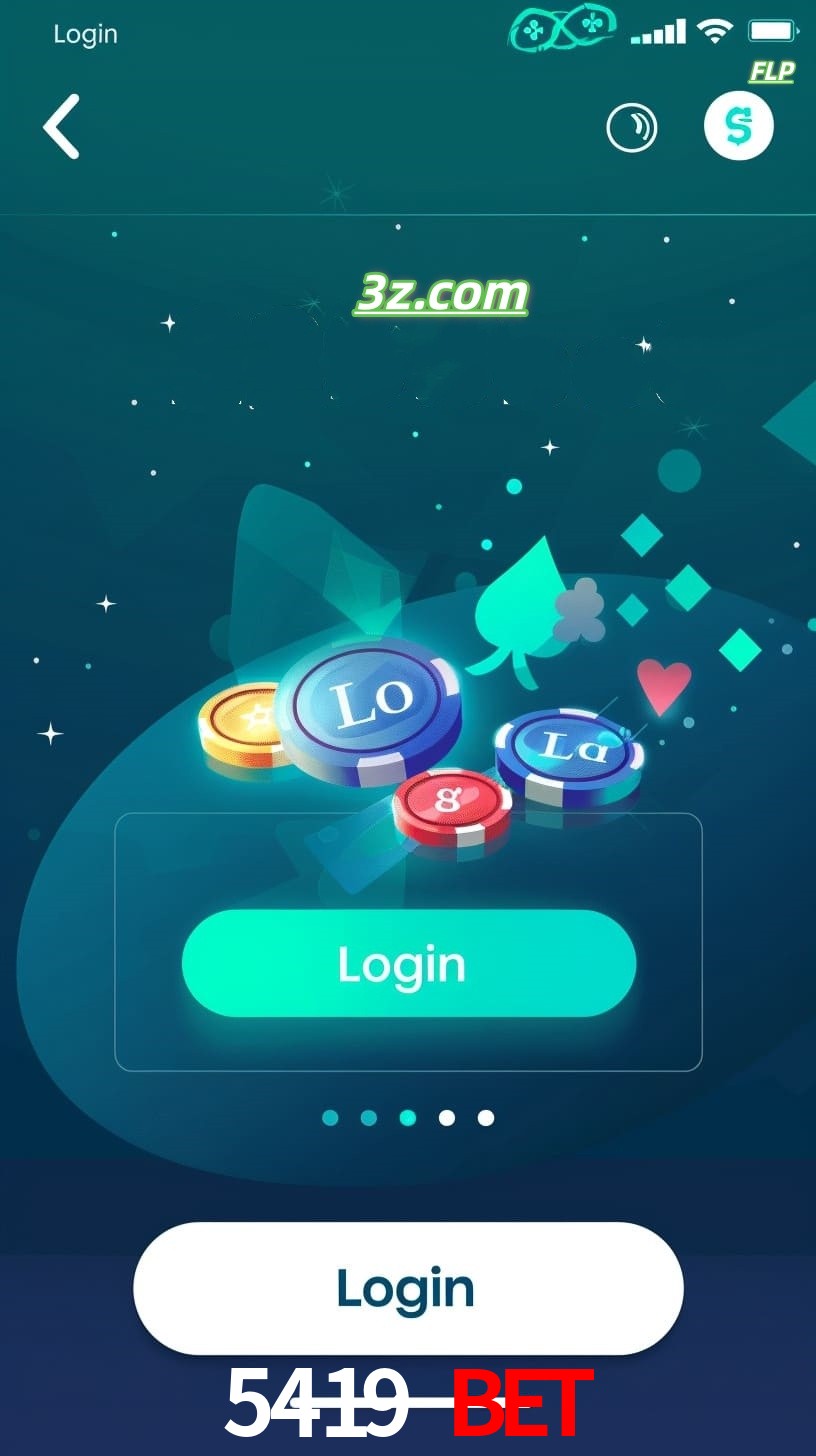 Login no aplicativo de cassino online 5419 bet Brasil com bônus de boas-vindas